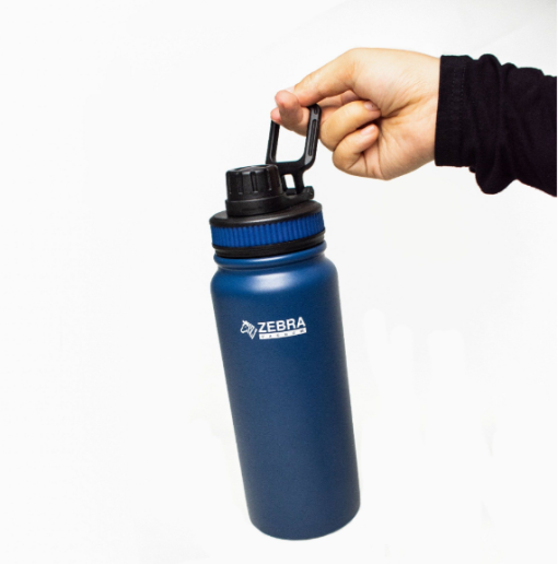 Bình giữ nhiệt inox 304 Zebra Thái Lan 600ml màu Navy