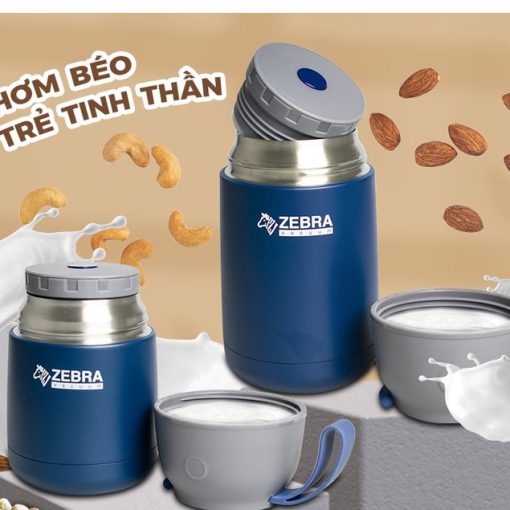Camen giữ nhiệt inox 304 Zebra Thái Lan 650ml màu inox - Ảnh 2