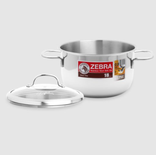 Nồi inox 304 Zebra Extreme nắp kiếng 18cm - Ảnh 2