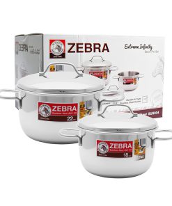 Bộ 2 nồi inox 304 Zebra