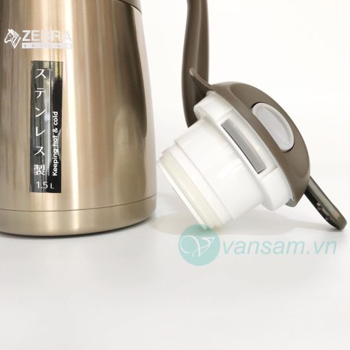 Bình giữ nhiệt Zebra Thái Lan - 1.5 lít nắp gài - Ảnh 4