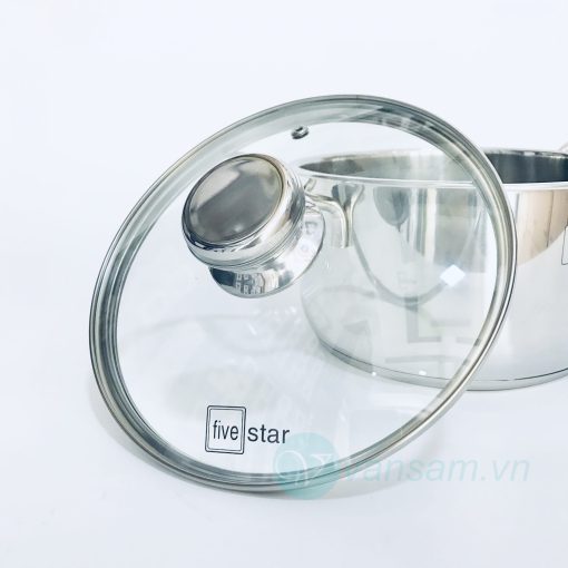 Bộ 3 nồi inox cao cấp Fivestar nắp kiếng - Ảnh 5