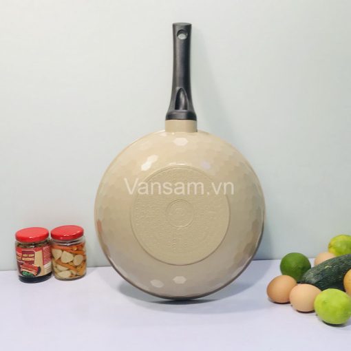 Chảo Đá Korea King 28cm - Sx tại Hàn Quốc - Màu Kem - Ảnh 2