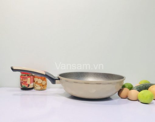 Chảo Đá Korea King 28cm - Sx tại Hàn Quốc - Màu Kem