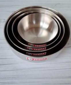 Bộ 4 tô, chén inox 304 Zebra