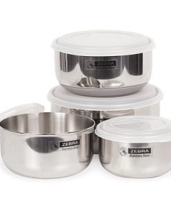 Bộ 4 thố inox 304 Zebra 184106