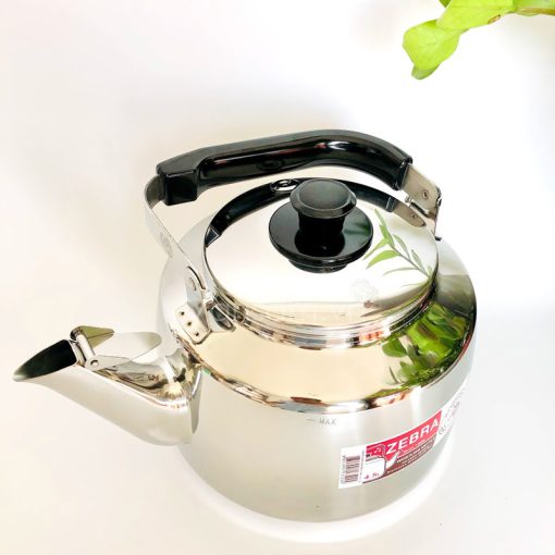 Ấm đun nước inox304 nguyên khối Zebra 5 lít có còi báo