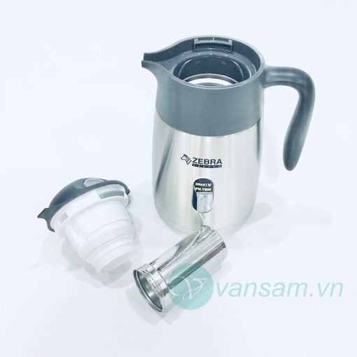 Bình giữ nhiệt inox 304 Zebra Thái Lan 1.5 lít có lưới lọc - Ảnh 2