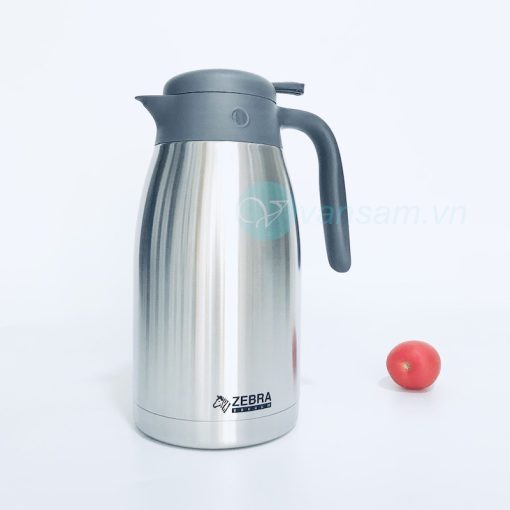 Bình giữ nhiệt inox 304 Zebra Thái Lan 2 lít màu bạc