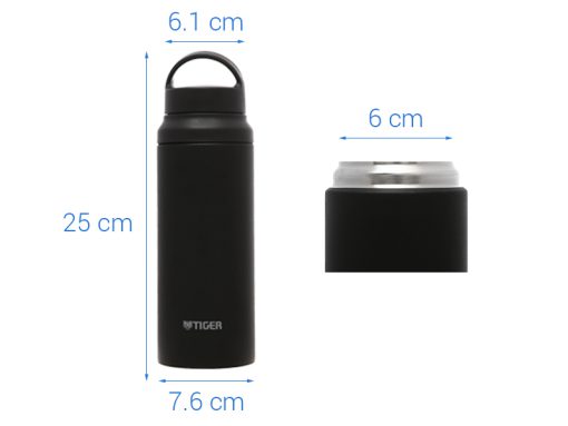 Bình giữ nhiệt inox 304 Tiger MCZ-S060 màu đen - Ảnh 2