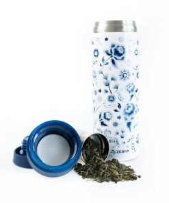 Bình giữ nhiệt inox 304 Zebra Thái Lan 450ml có lọc trà màu xanh