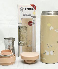 Alternative view of Bình giữ nhiệt inox 304 Zebra Thái Lan 450ml có lọc trà màu đỏ