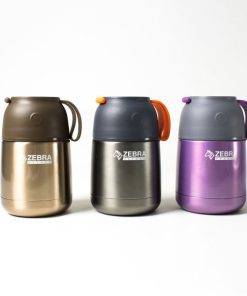 Bình ủ cháo giữ nhiệt zebra Thái Lan 450ml-inox 304