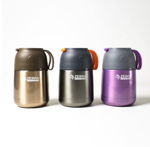 Bình ủ cháo giữ nhiệt zebra Thái Lan 450ml-inox 304