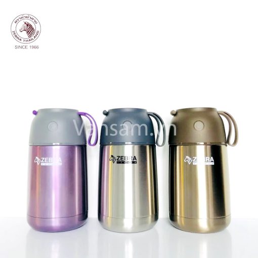 Bình ủ cháo giữ nhiệt Zebra Thái Lan 650ml-inox 304