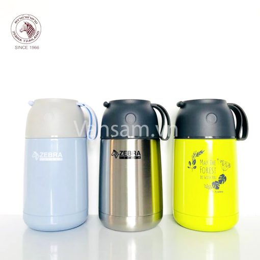 Bình ủ cháo giữ nhiệt Zebra Thái Lan 650ml-inox 304 - Ảnh 2