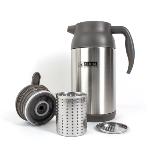 Bình ủ trà giữ nhiệt Zebra Thái Lan 1.6 lít màu inox - Ảnh 2
