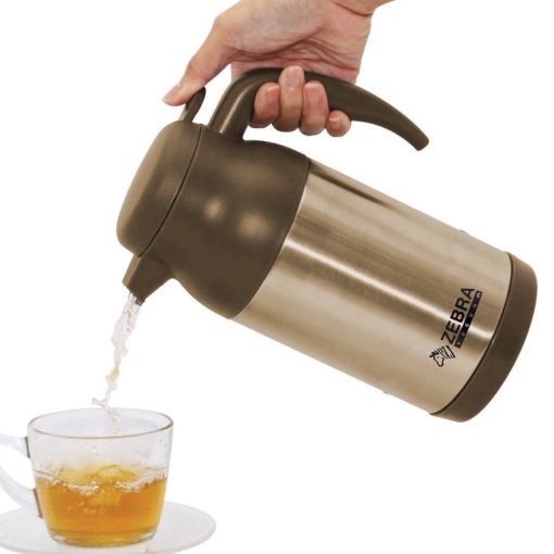 Bình ủ trà giữ nhiệt Zebra Thái Lan 1.6 lít màu inox - Ảnh 3