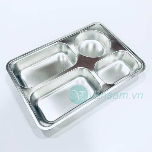 Bộ 2 khay cơm inox 304 size lớn - Ảnh 5
