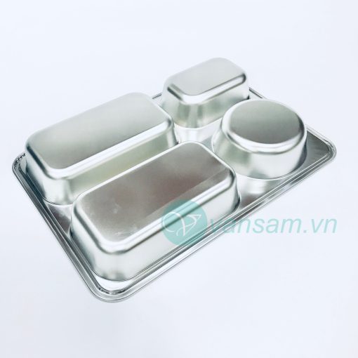 Bộ 2 khay cơm inox 304 size lớn - Ảnh 7