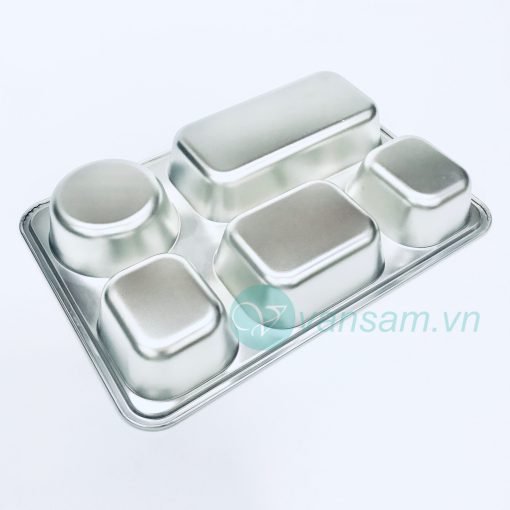 Bộ 2 khay cơm inox 304 size lớn - Ảnh 4