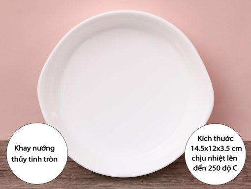 Bộ 3 khay nướng Luminarc tròn 14cm - Made in France - Ảnh 6