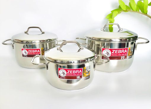 Bộ 3 nồi inox 304 Zebra Extreme Infinity 18+20+22cm - Sx tại Thái Lan - Ảnh 3