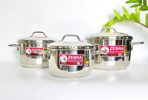 Bộ 3 nồi inox 304 Zebra Extreme Infinity 18+20+22cm - Sx tại Thái Lan - Ảnh 2