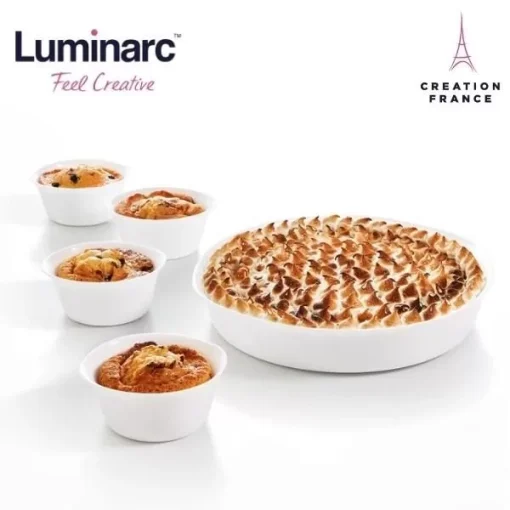 Bộ 6 khay nướng Luminarc tròn 11cm - Made in France - Ảnh 5