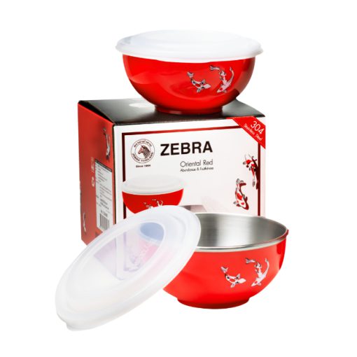 Bộ chén 2 lớp inox 304 chống nóng Zebra Thái Lan - Ảnh 2