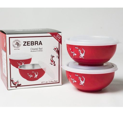 Bộ chén 2 lớp inox 304 chống nóng Zebra Thái Lan