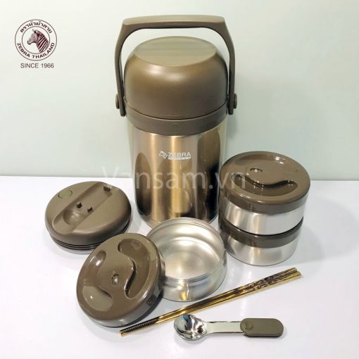 Hộp cơm giữ nhiệt Zebra 1.8 lít - Sx tại Thái Lan - Ảnh 7