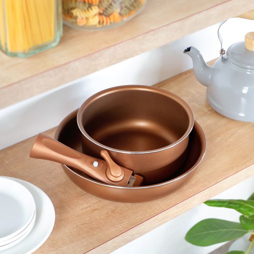 Bộ nồi chảo chống dính tay cầm rời CP-8724 - Ảnh 2