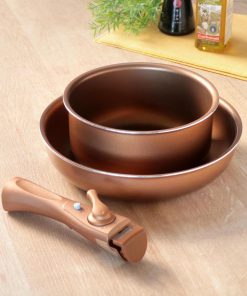 Bộ nồi chảo chống dính tay cầm rời CP-8724