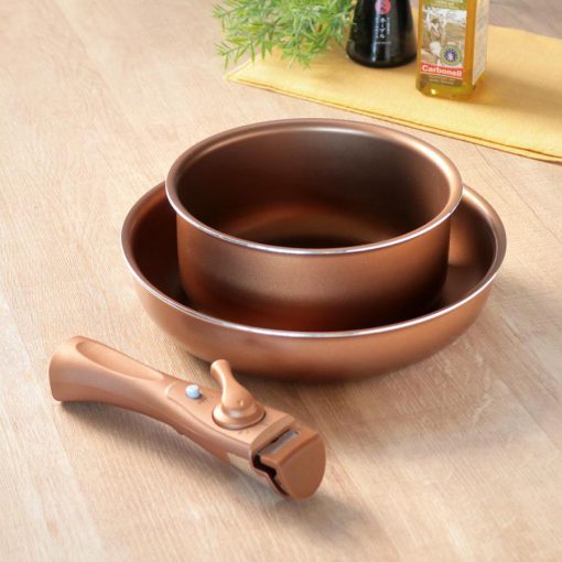 Bộ nồi chảo chống dính tay cầm rời CP-8724