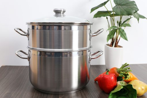 Bộ Nồi Xửng Hấp Nắp Kiếng Fivestar 28cm