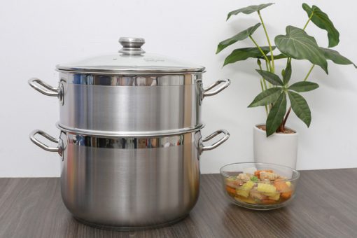 Bộ Nồi Xửng Hấp Nắp Kiếng Fivestar 28cm - Ảnh 4