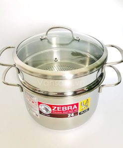 Alternative view of Bộ xửng hấp Zebra nắp kiếng 24cm - Sản xuất tại Thái Lan