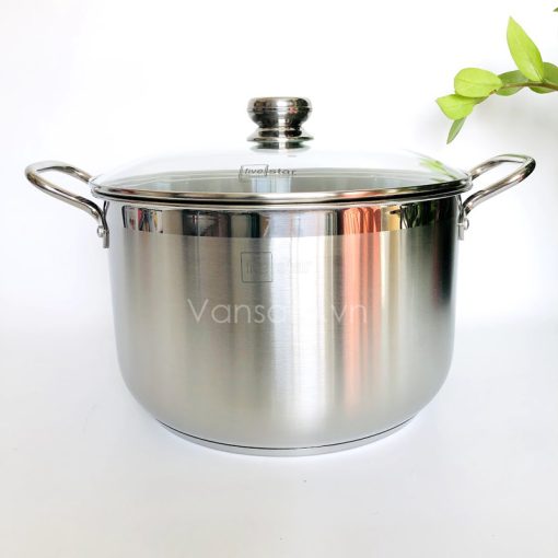 Bộ Nồi Xửng Hấp Nắp Kiếng Fivestar 30cm - Ảnh 5
