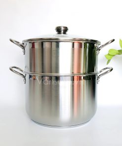 Bộ Nồi Xửng Hấp Nắp Kiếng Fivestar 30cm