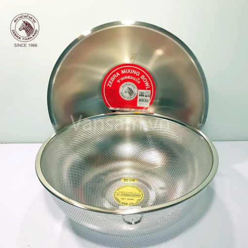 Bộ thau rổ 30cm inox 304 cao cấp