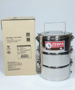 Camen Inox 304 ZEBRA 14cm 3 ngăn khóa mớI