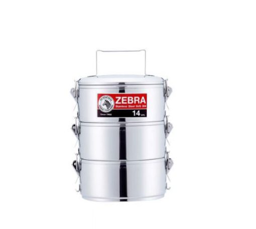 Camen Inox 304 ZEBRA 14cm 3 ngăn khóa mớI - Ảnh 5