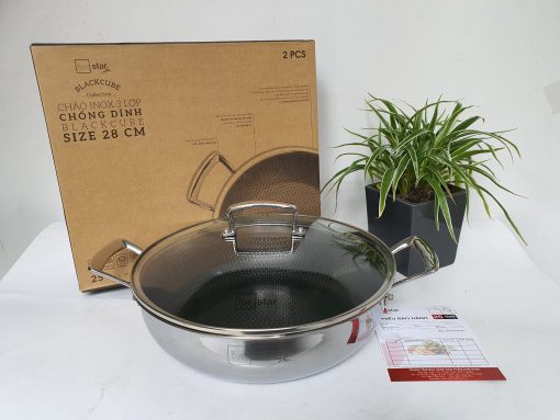 Chảo 3 lớp inox 304 chống dính Fivestar 26cm - Ảnh 4