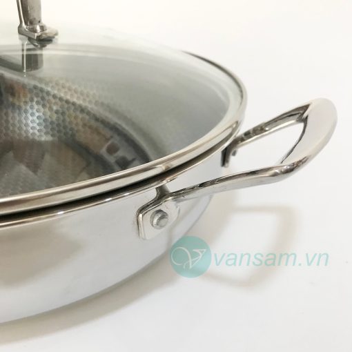 Chảo 3 lớp inox 304 Fivestar Blackcube 28cm chống dính - Ảnh 4