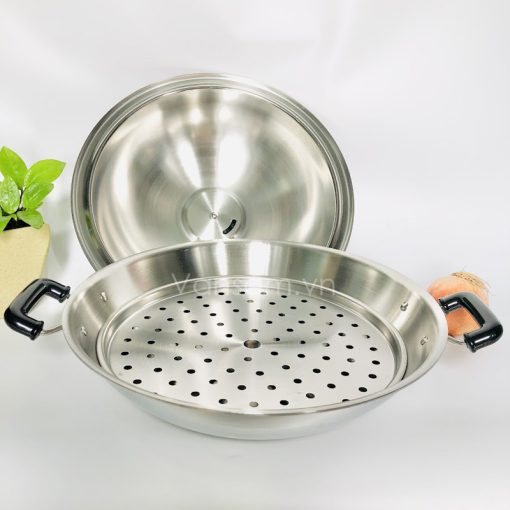 Bộ chảo xửng hấp inox 304 Zebra 38cm - Sản xuất tại Thái Lan - Ảnh 2