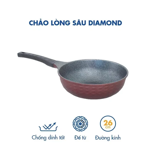 Chảo Korea King Diamond KW26DI Hàn Quốc 26cm - Ảnh 5