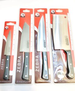 Bộ 4 dao làm bếp inox cao cấp Zebra - Sx tại Thái Lan