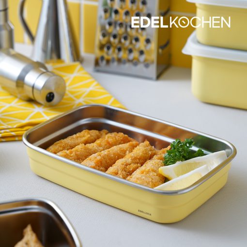 Hộp đựng thực phẩm inox 304 Edelkochen 1400ml màu kem - Ảnh 5