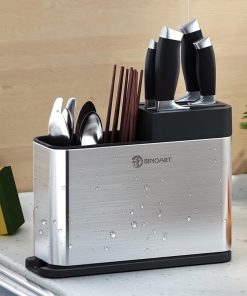 Kệ để dao - đũa - muỗng 3 ngăn Sinoart cao cấp